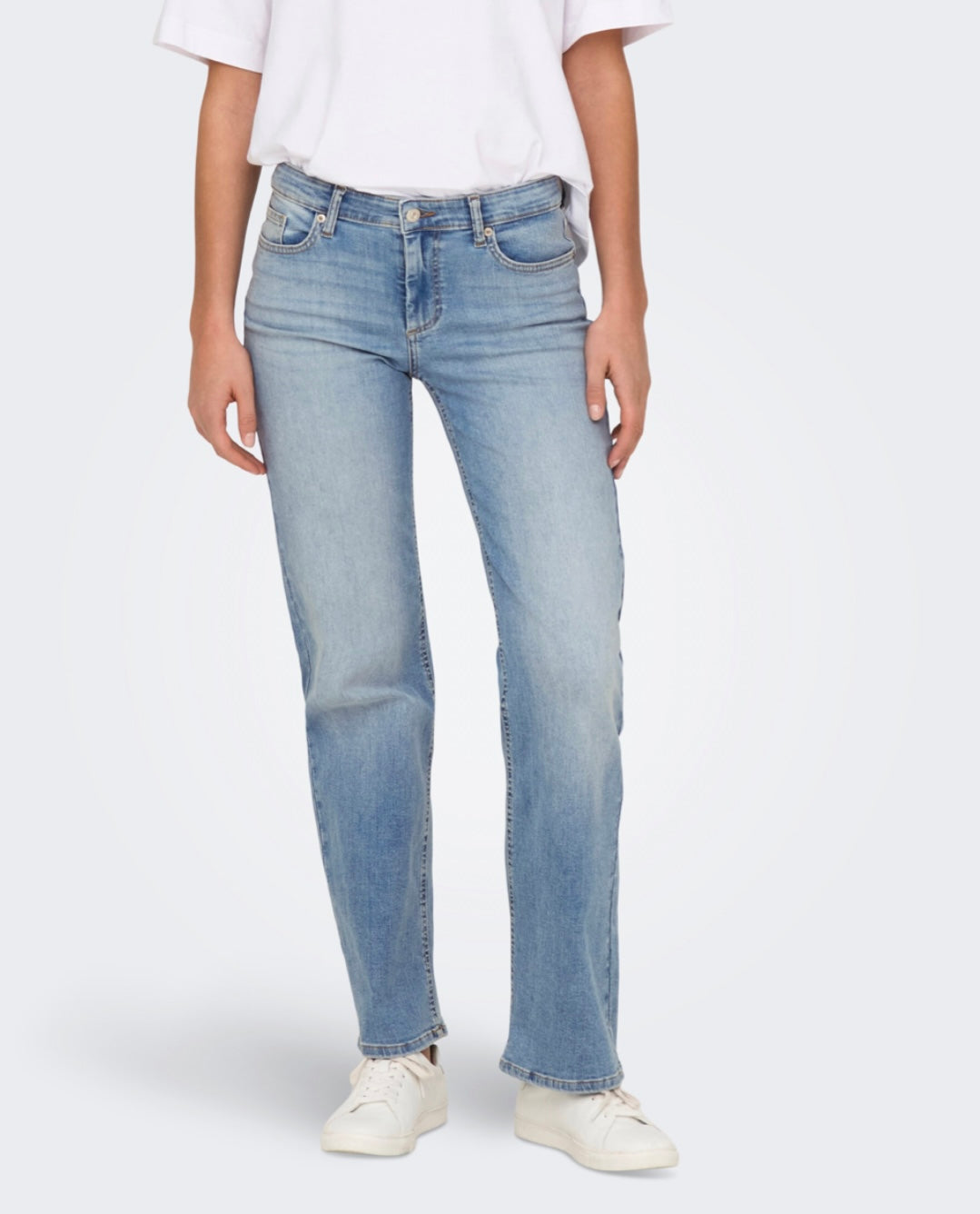ONLY - BLUSH MID STRAIGHT - LIGHT BLUE DENIM