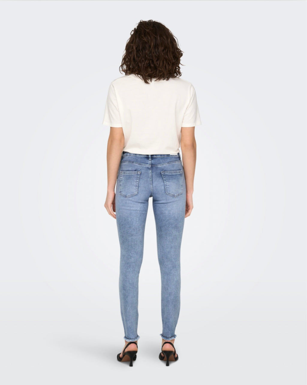 ONLY - BLUSH MID SK AK RW DNM - MEDIUM BLUE DENIM