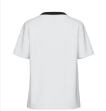 Ladda upp bild till gallerivisning, PIECES - RIA SS SOLID TEE  - BRIGHT WHITE/CONTRAST BLACK
