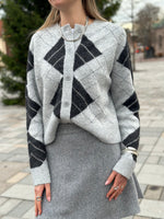 Ladda upp bild till gallerivisning, VEROMODA - DAE LS O-NECK CARDIGAN - LIGHT GREY MELANGE/BLACK
