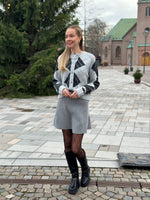 Ladda upp bild till gallerivisning, VEROMODA - DAE LS O-NECK CARDIGAN - LIGHT GREY MELANGE/BLACK
