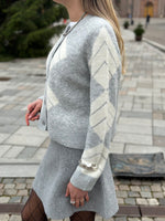 Ladda upp bild till gallerivisning, VEROMODA - DAE LS O-NECK CARDIGAN - LIGHT GREY MELANGE/BIRCH
