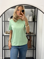 Ladda upp bild till gallerivisning, PIECES - RIA SOLID TEE - SPRUCESTONE
