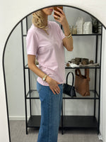 Ladda upp bild till gallerivisning, PIECES - RIA SOLID TEE - PINK-A-BOO
