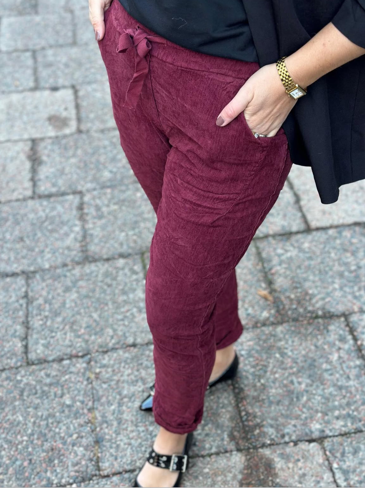 MARTA - MANCHESTER BYXA 22080 - BORDEAUX