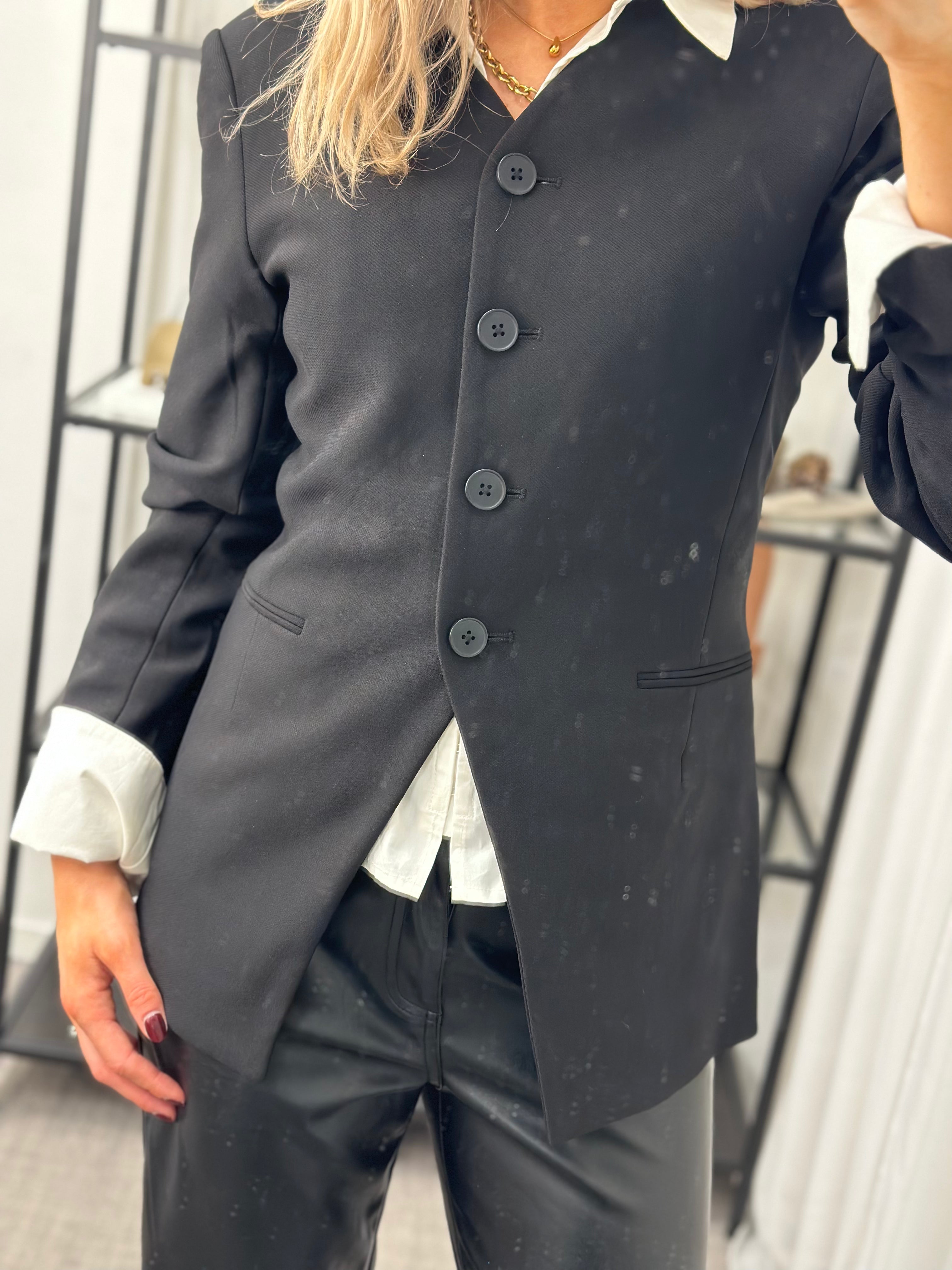 ONLY - LAMINA LIFE L/S FIT BLAZER - BLACK