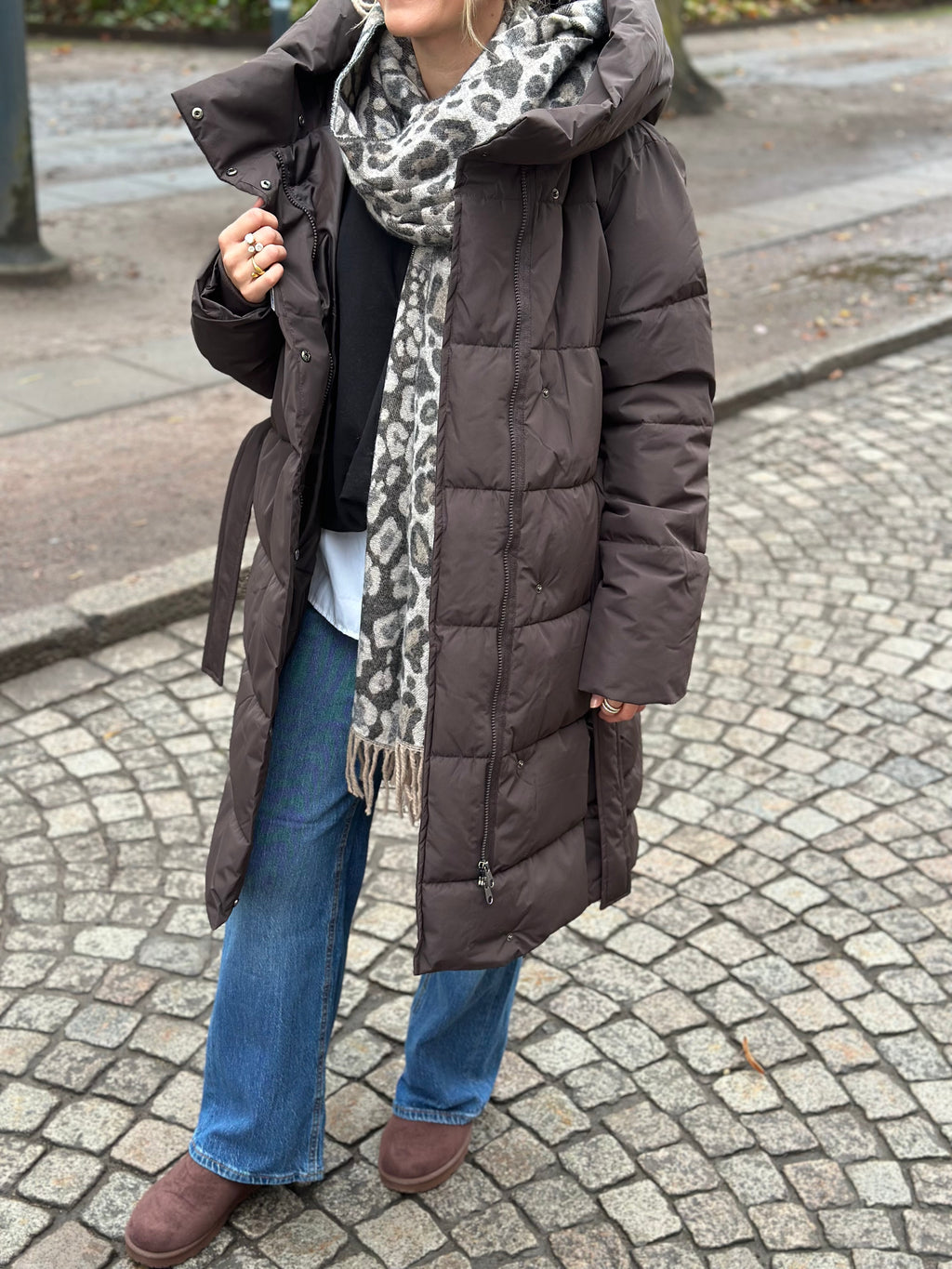 VERO MODA - LEONIEKATE COAT - CHOCOLATE TORTE