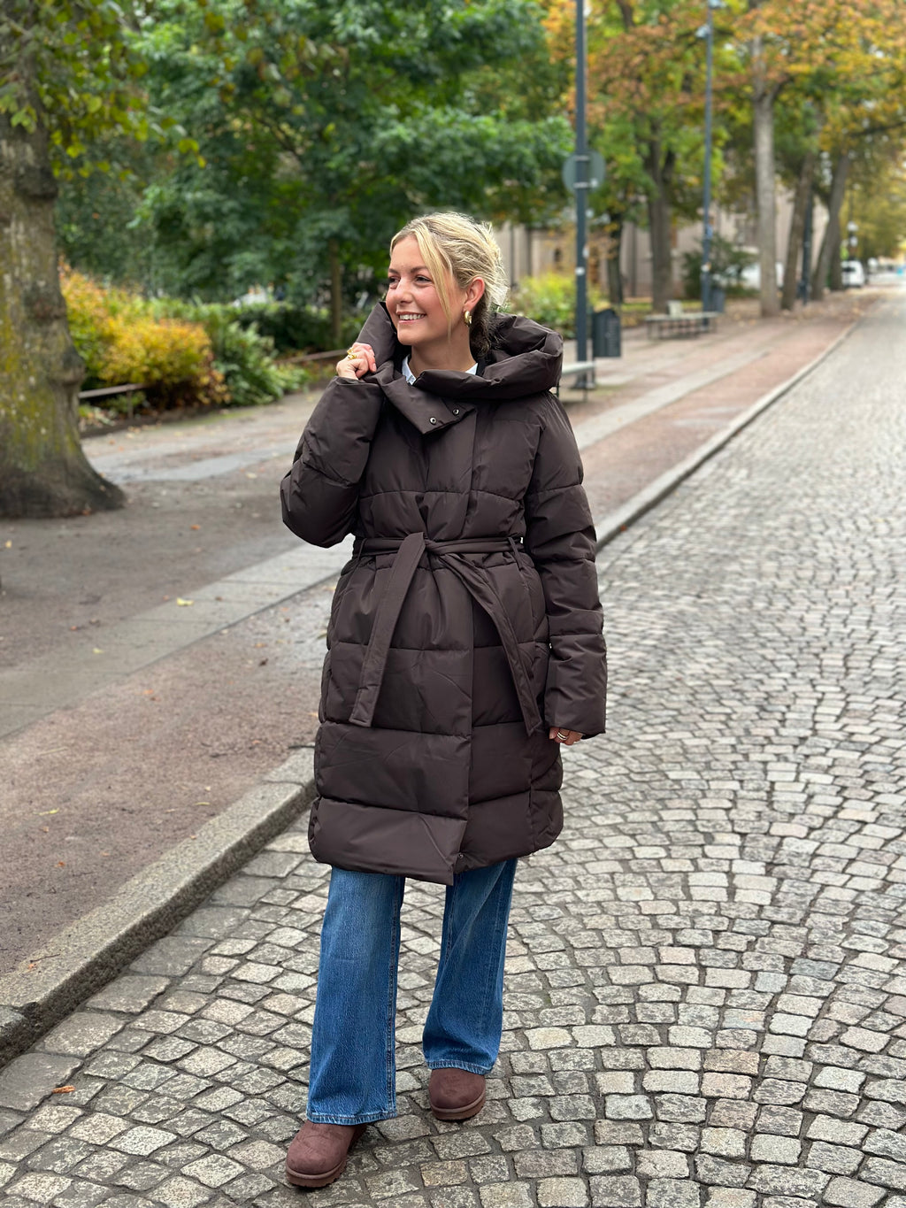 VERO MODA - LEONIEKATE COAT - CHOCOLATE TORTE
