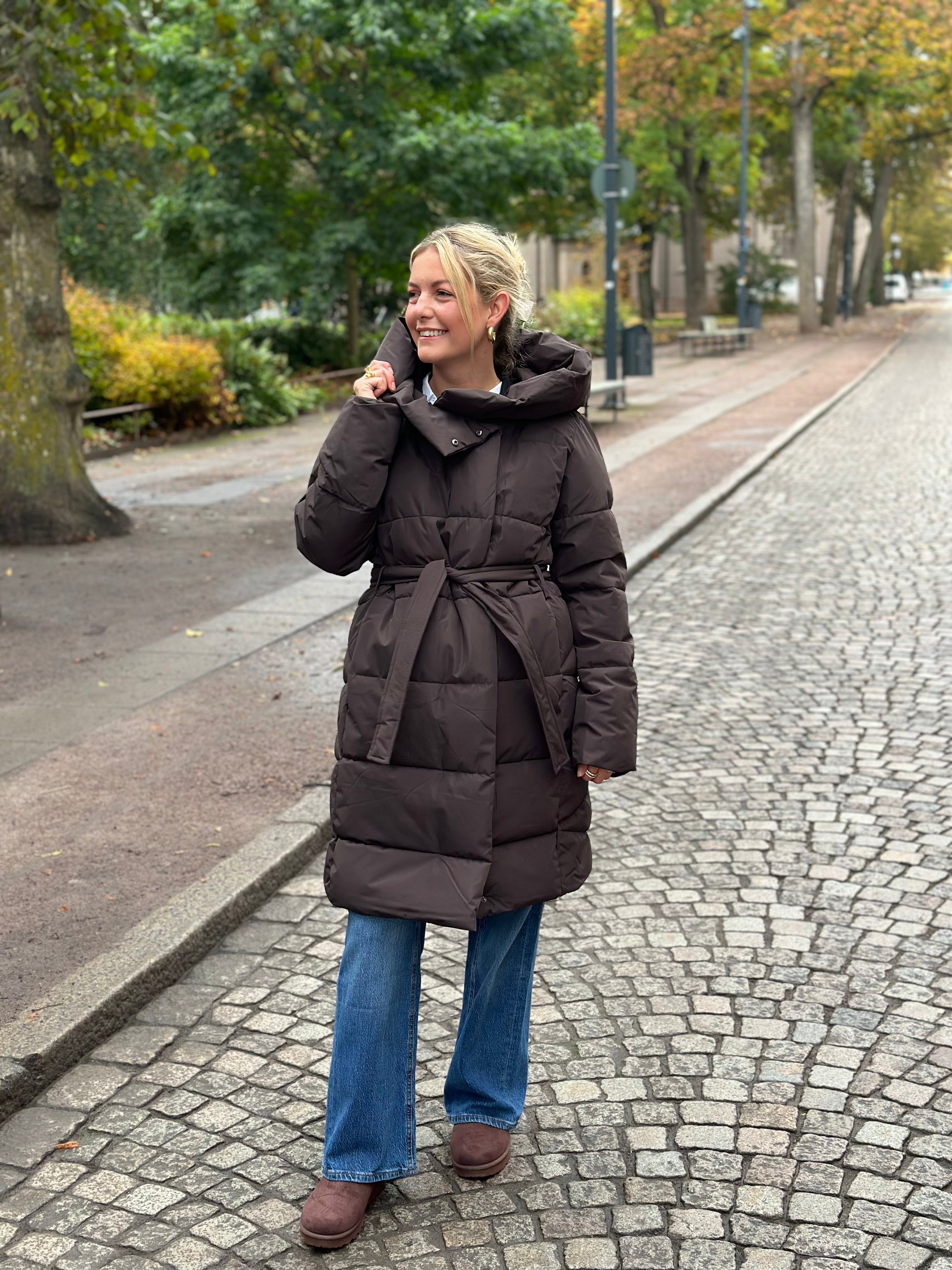 VERO MODA - LEONIEKATE COAT - CHOCOLATE TORTE