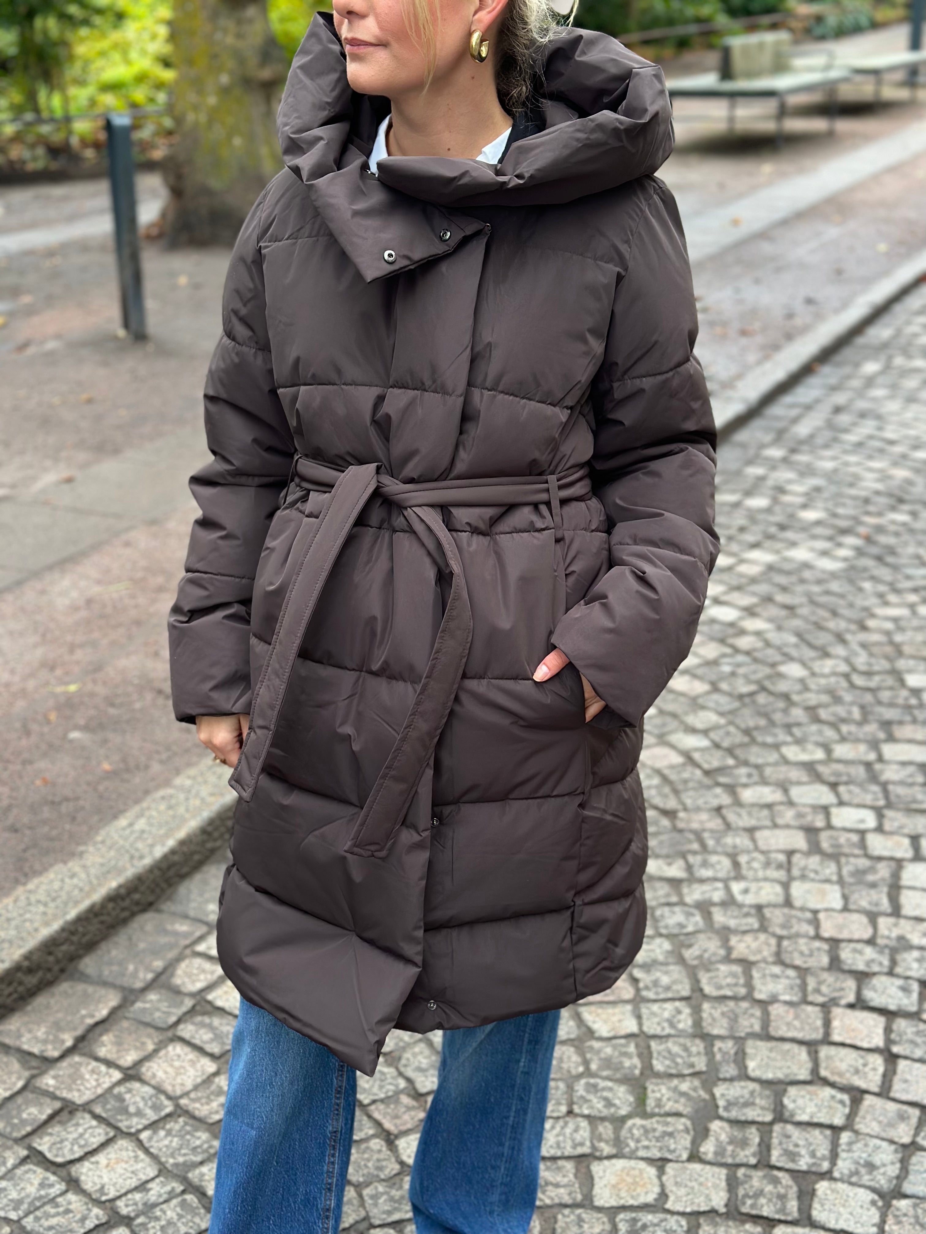 VERO MODA - LEONIEKATE COAT - CHOCOLATE TORTE