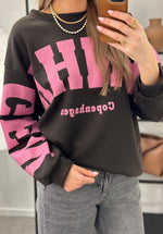 Ladda upp bild till gallerivisning, MARTA - HIBISCUS SWEATSHIRT 22659 - MORO
