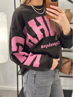 Ladda upp bild till gallerivisning, MARTA - HIBISCUS SWEATSHIRT 22659 - MORO
