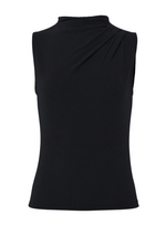 Ladda upp bild till gallerivisning, PIECES - MADISON SL DRAPED TOP - BLACK
