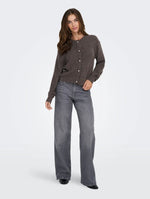 Ladda upp bild till gallerivisning, JDY - LUMI LIFE L/S BUTTON CARDIGAN - BRACKEN/MELANGE
