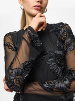 Ladda upp bild till gallerivisning, PIECES - OFFIA LS BOATMECK TOP - BLACK
