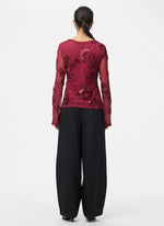 Ladda upp bild till gallerivisning, PIECES - OFFIA LS BOATMECK TOP - BEET RED
