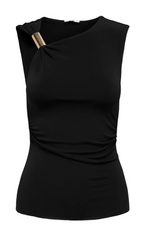 Ladda upp bild till gallerivisning, JDY - MISTY S/L ASSYMETRIC TOP - BLACK
