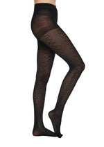 Ladda upp bild till gallerivisning, VEROMODA - ONLLEA HERRINGBONE TIGHTS - BLACK

