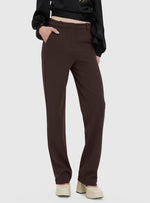 Ladda upp bild till gallerivisning, VEROMODA - ZAMIRA HW SLIM STRAIGHT PANT - CHOCOLATE TORTE
