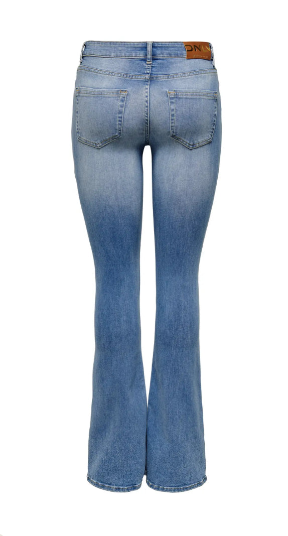 ONLY - BLUSH MID FLARED DNM - LIGHT BLUE DENIM