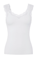 Ladda upp bild till gallerivisning, PIECES - BARBERA LACE TOP - BRIGHT WHITE
