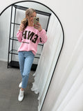 MARTA - HIBISCUS SWEATSHIRT 22659 - PINK