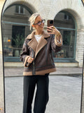 ONLY - KENDRA BOND OVERSIZED JACKET - CHOCOLATE TORTE/COCOA CRÉME