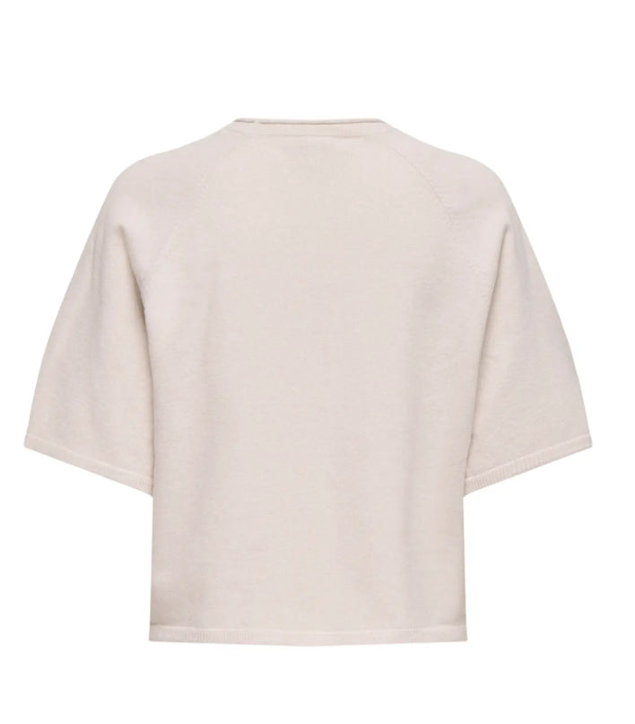 ONLY - LOYAL 2/4 O-NECK - MOONBEAM/MELANGE