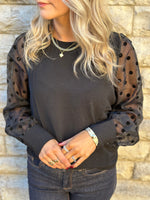 Ladda upp bild till gallerivisning, VEROMODA - ALVA DETAIL LS TOP - BLACK
