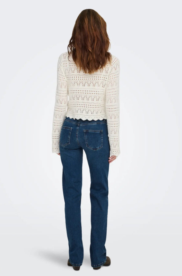 ONLY - BLUSH MID STRAIGHT 15344167 - DARK BLUE DENIM