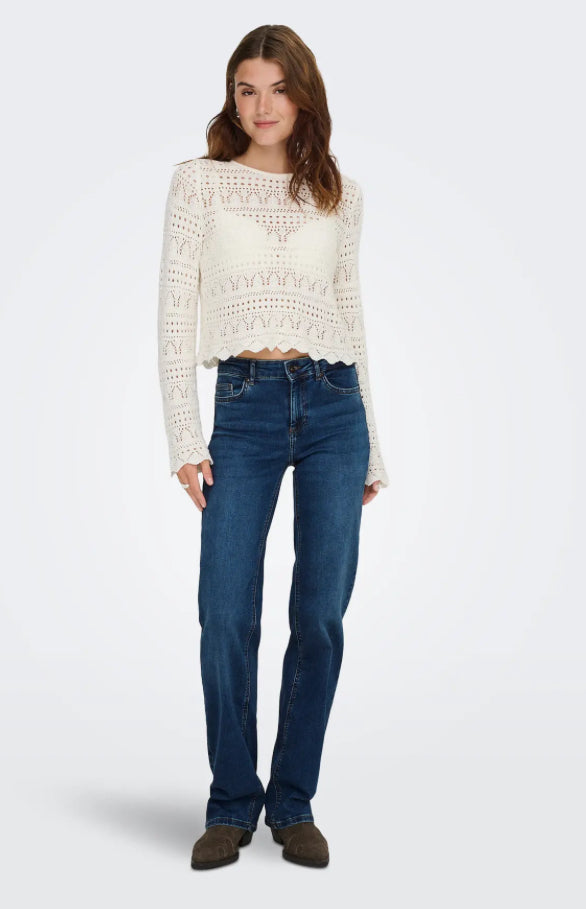 ONLY - BLUSH MID STRAIGHT - DARK BLUE DENIM