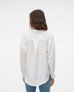 Ladda upp bild till gallerivisning, VEROMODA - ELANEY QUEENY LS SHIRT - SNOW WHITE
