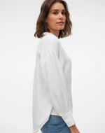 Ladda upp bild till gallerivisning, VEROMODA - ELANEY QUEENY LS SHIRT - SNOW WHITE

