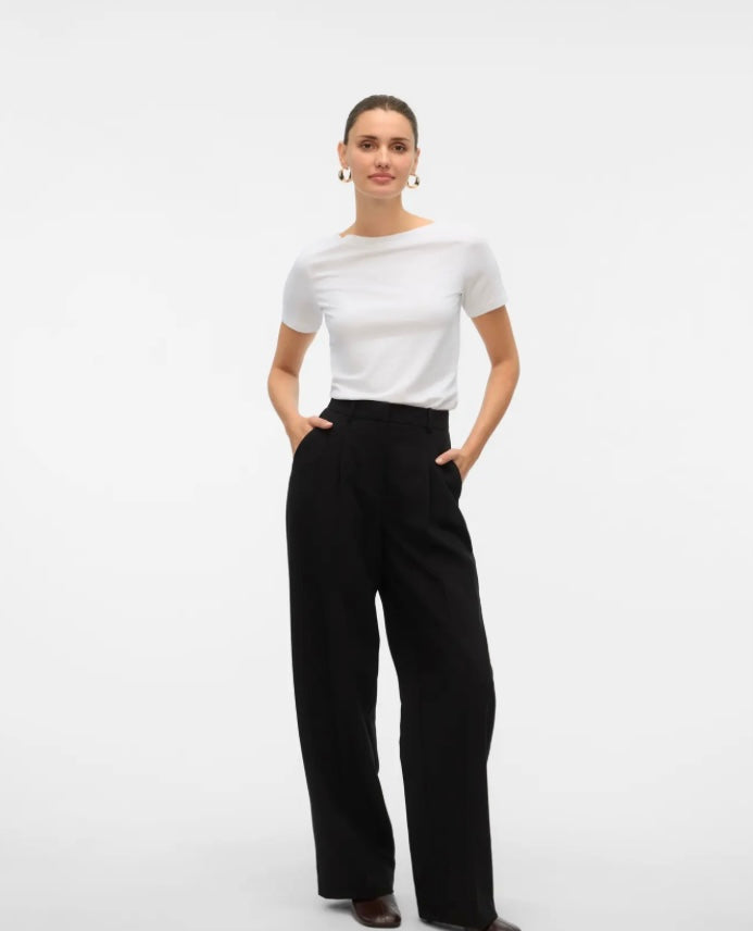 VERO MODA - PANDA MODAL TOP - BRIGHT WHITE