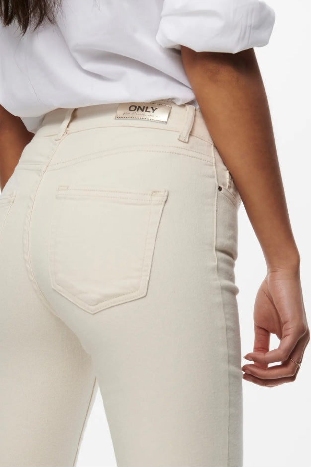 ONLY - BLUSH FLARED DOT019 - ECRU