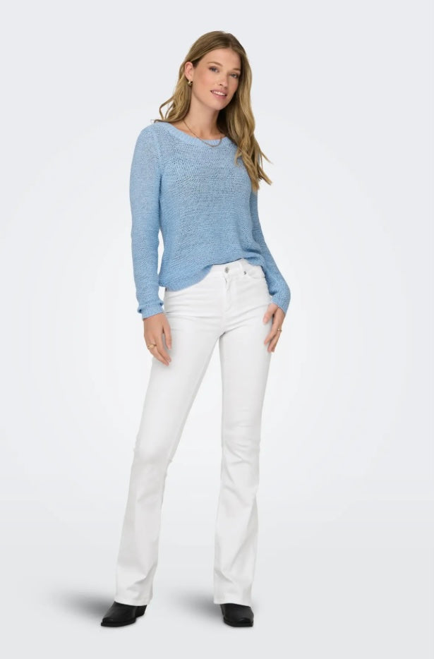 ONLY - BLUSH MID FLARED REA0730 - WHITE