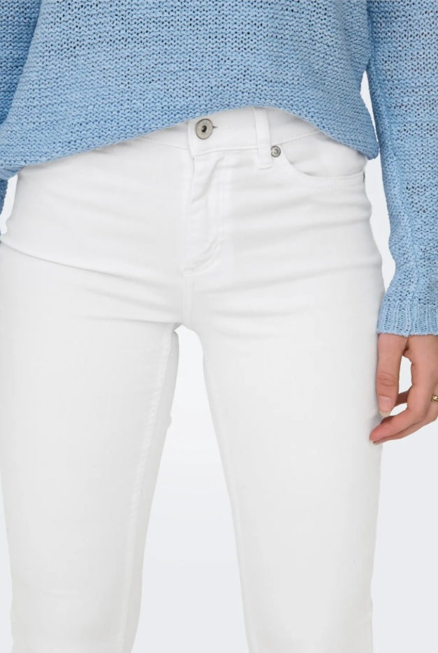 ONLY - BLUSH MID FLARED REA0730 - WHITE