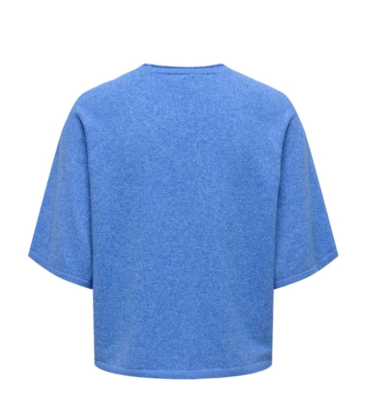 ONLY - LOYAL 2/4 O-NECK - ULTRAMARINE MELANGE