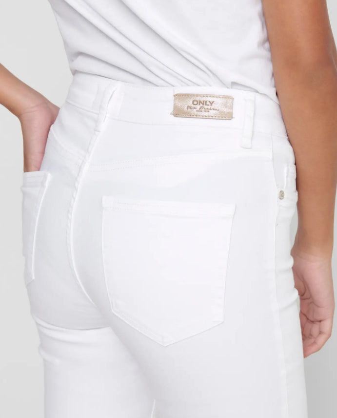 ONLY - BLUSH LIFE MID RAW - WHITE