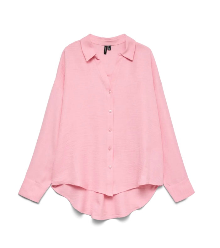 VEROMODA - MELANEY QUEENY LS SHIRT - PRISM PINK