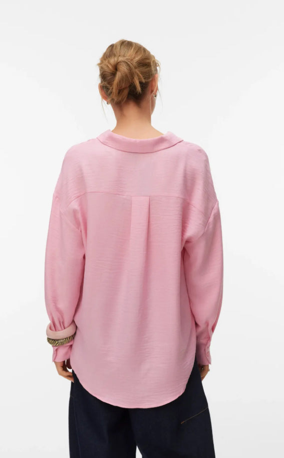 VEROMODA - MELANEY QUEENY LS SHIRT - PRISM PINK