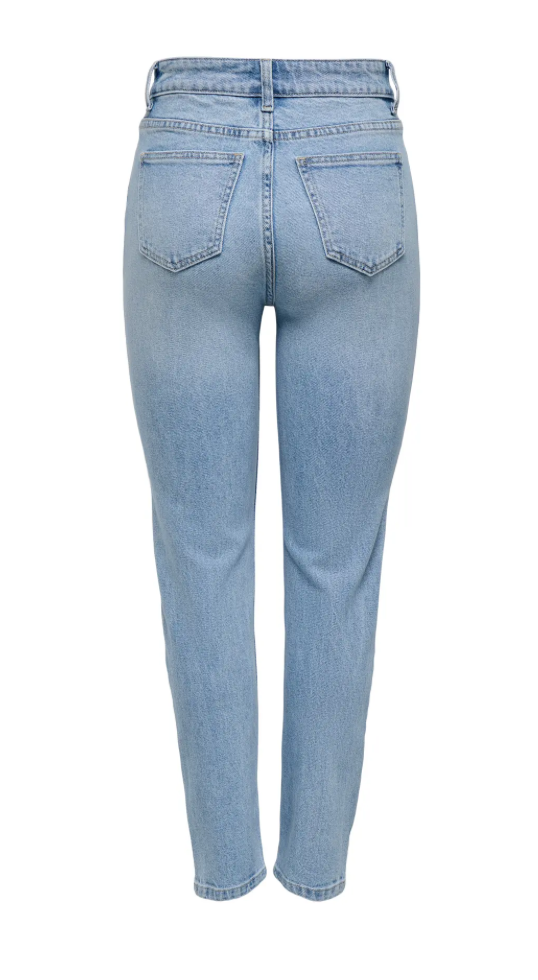 ONLY EMILY STRAIGHT HW ANKLE 15361608 - LIGHT BLUE DENIM
