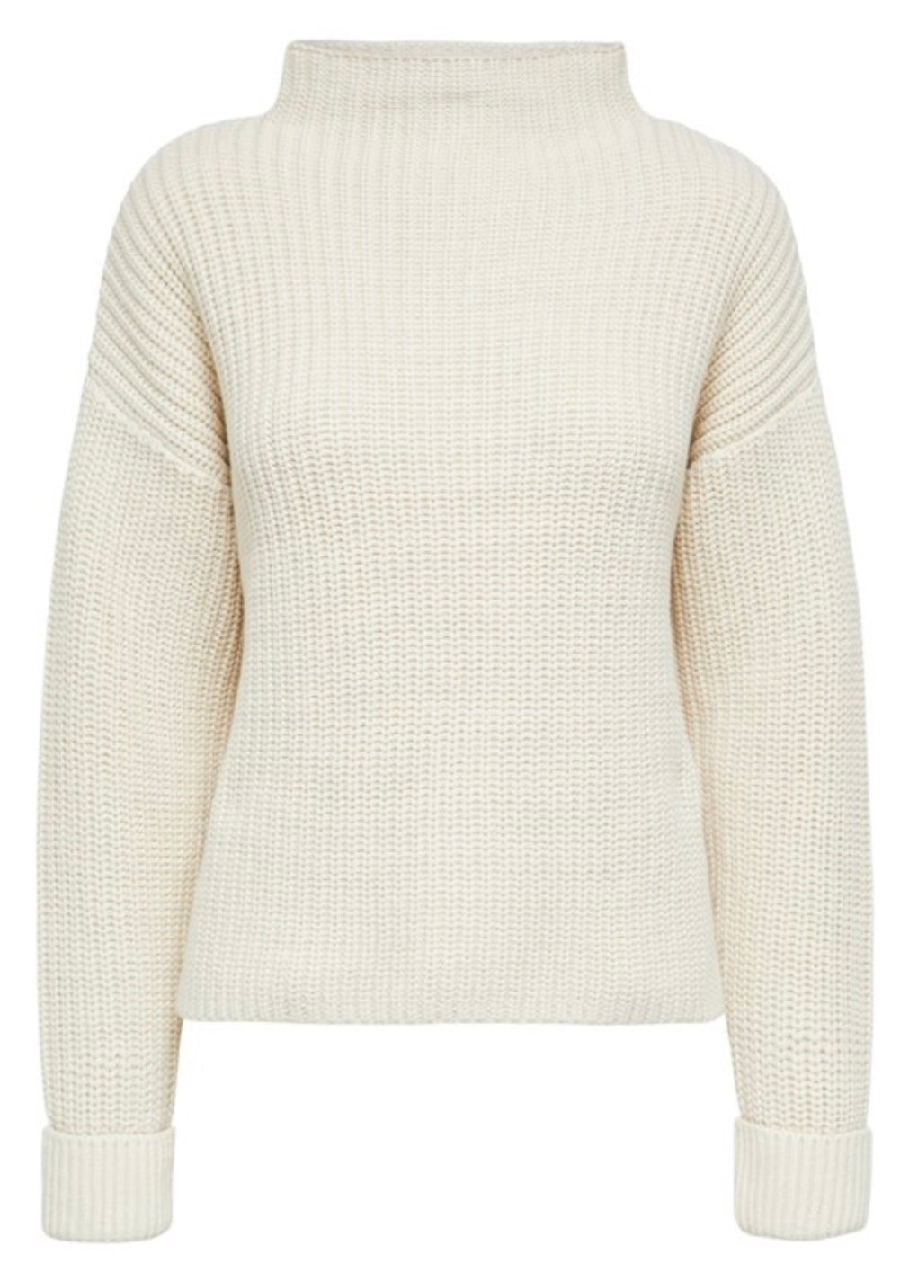 SELECTED FEMME - SELMA LS KNIT PULLOVER - BIRCH