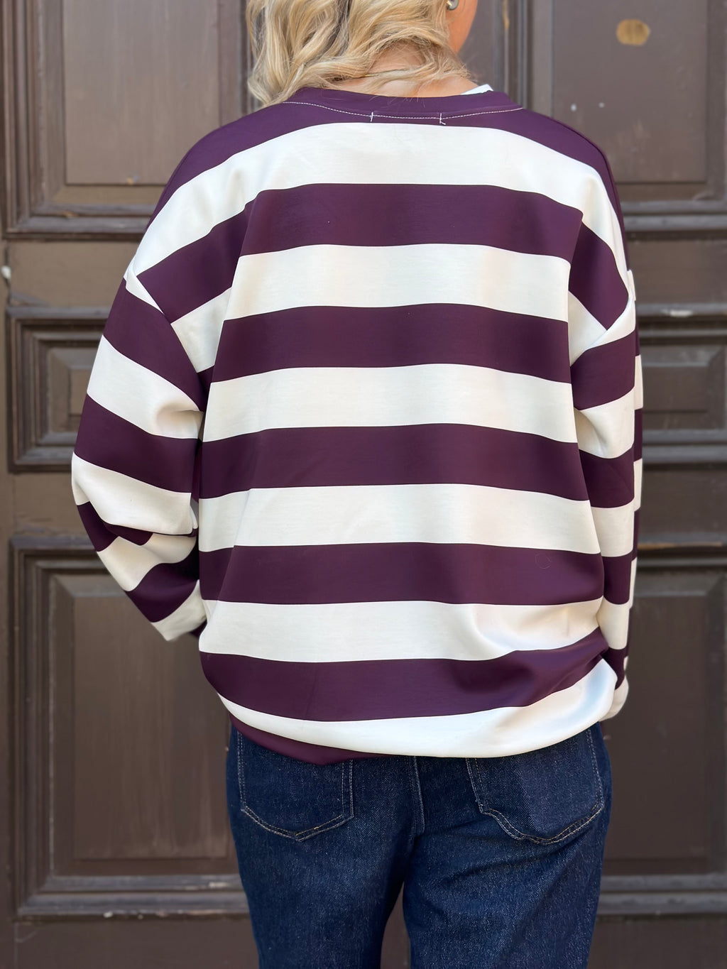 MARTA - NERINA SWEATSHIRT 22659S - BORDEAUX/PINK