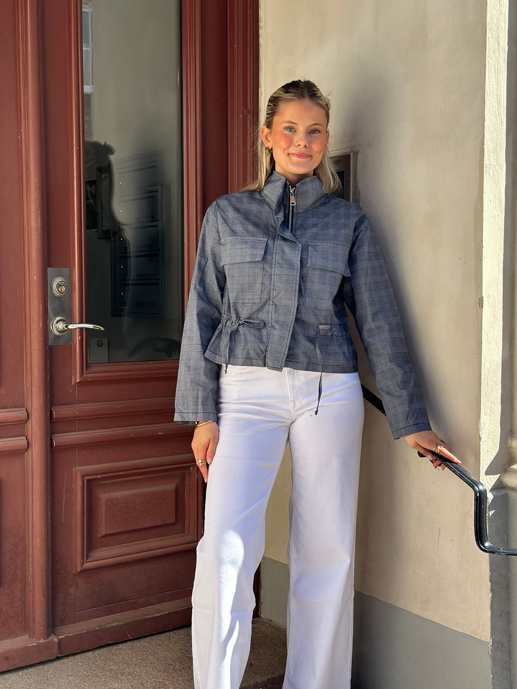 MARTA - DAWN JACKET 52237M - BLUE CHECK