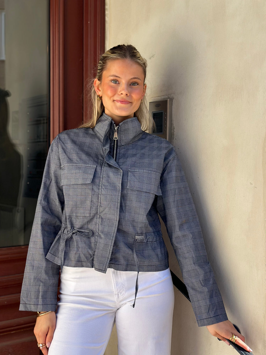 MARTA - DAWN JACKET 52237M - BLUE CHECK