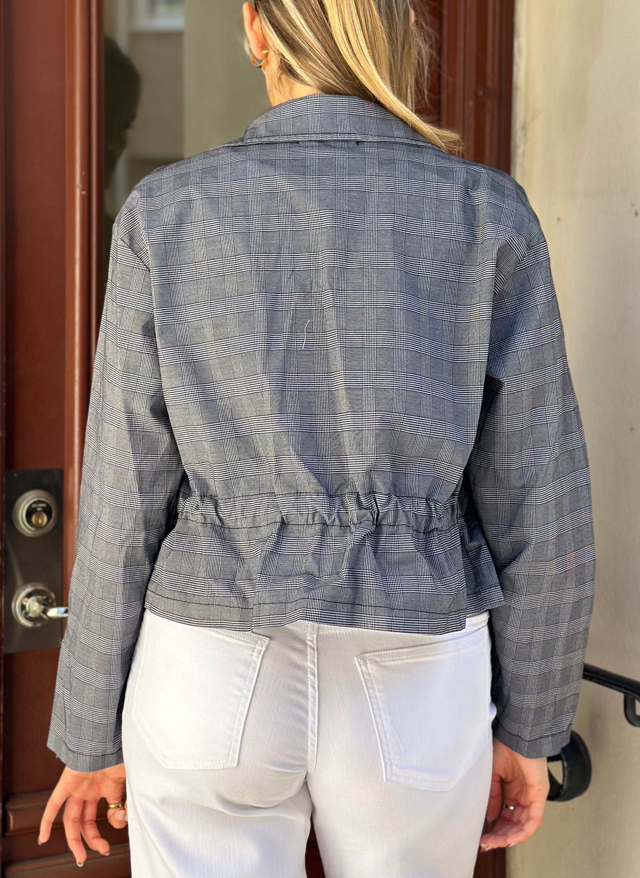 MARTA - DAWN JACKET 52237M - BLUE CHECK