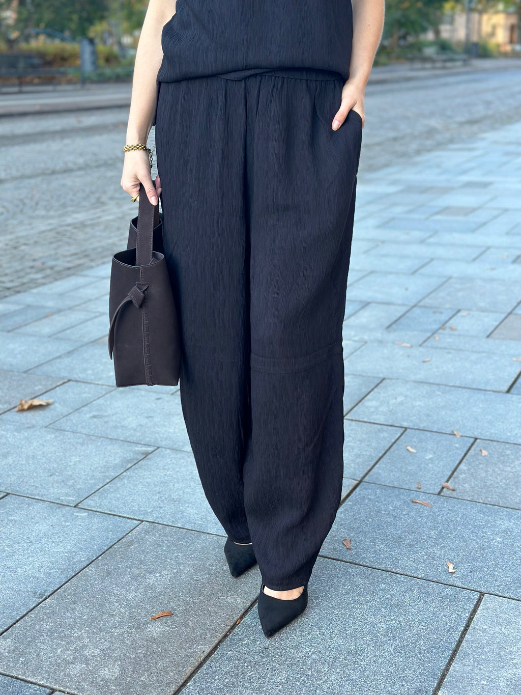 SOAKED - CEVILLA PANTS 30409669 - BLACK