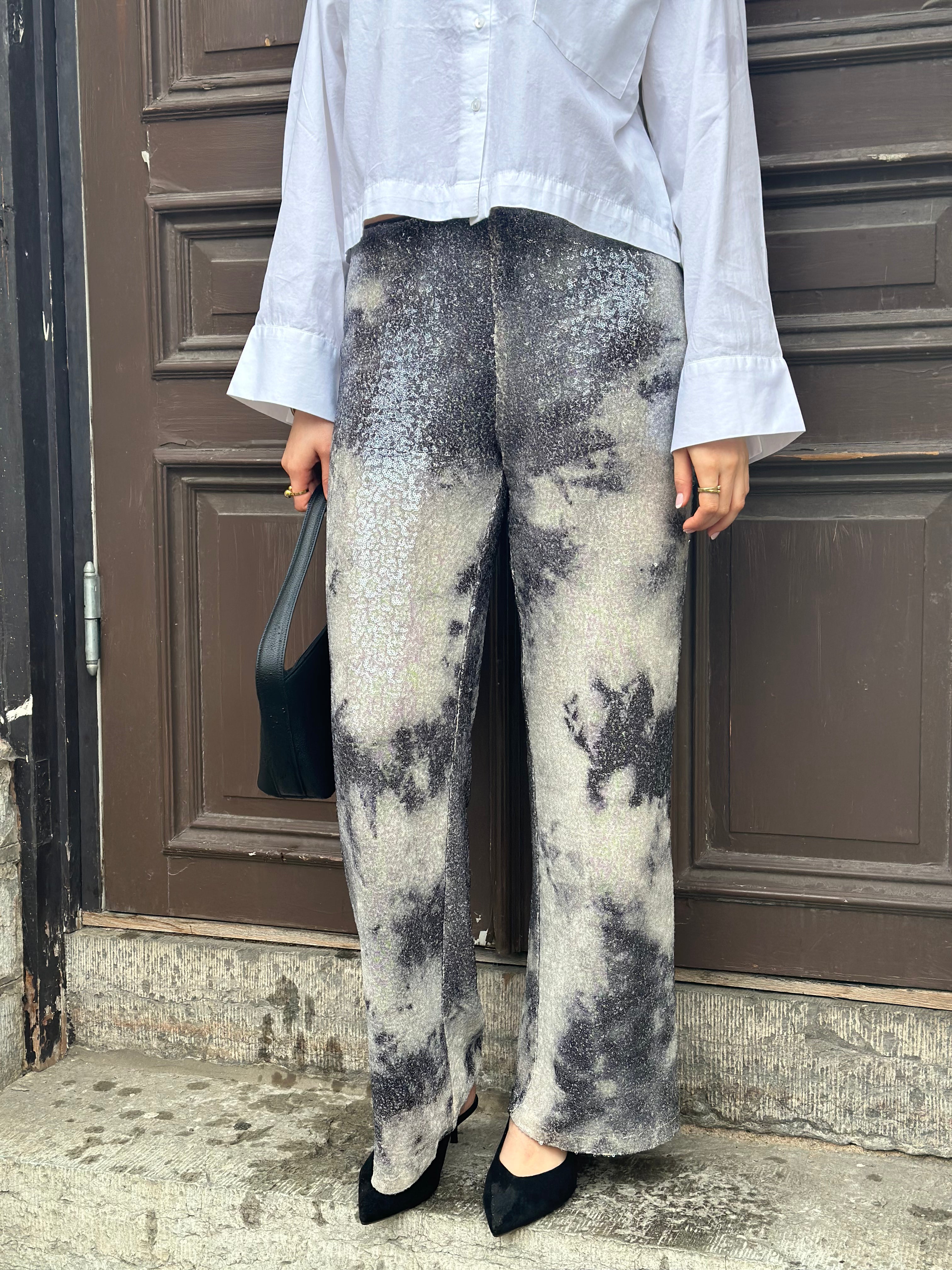 SOAKED - MACY PANTS 30409755 - PISTACHIO TURBULENE
