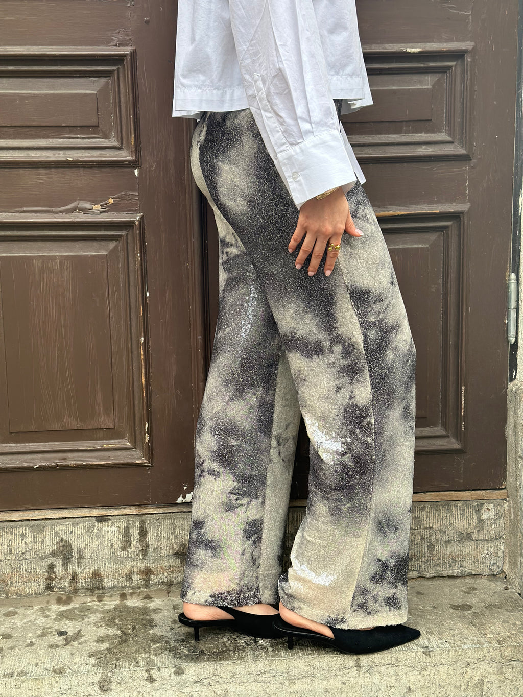 SOAKED - MACY PANTS 30409755 - PISTACHIO TURBULENE